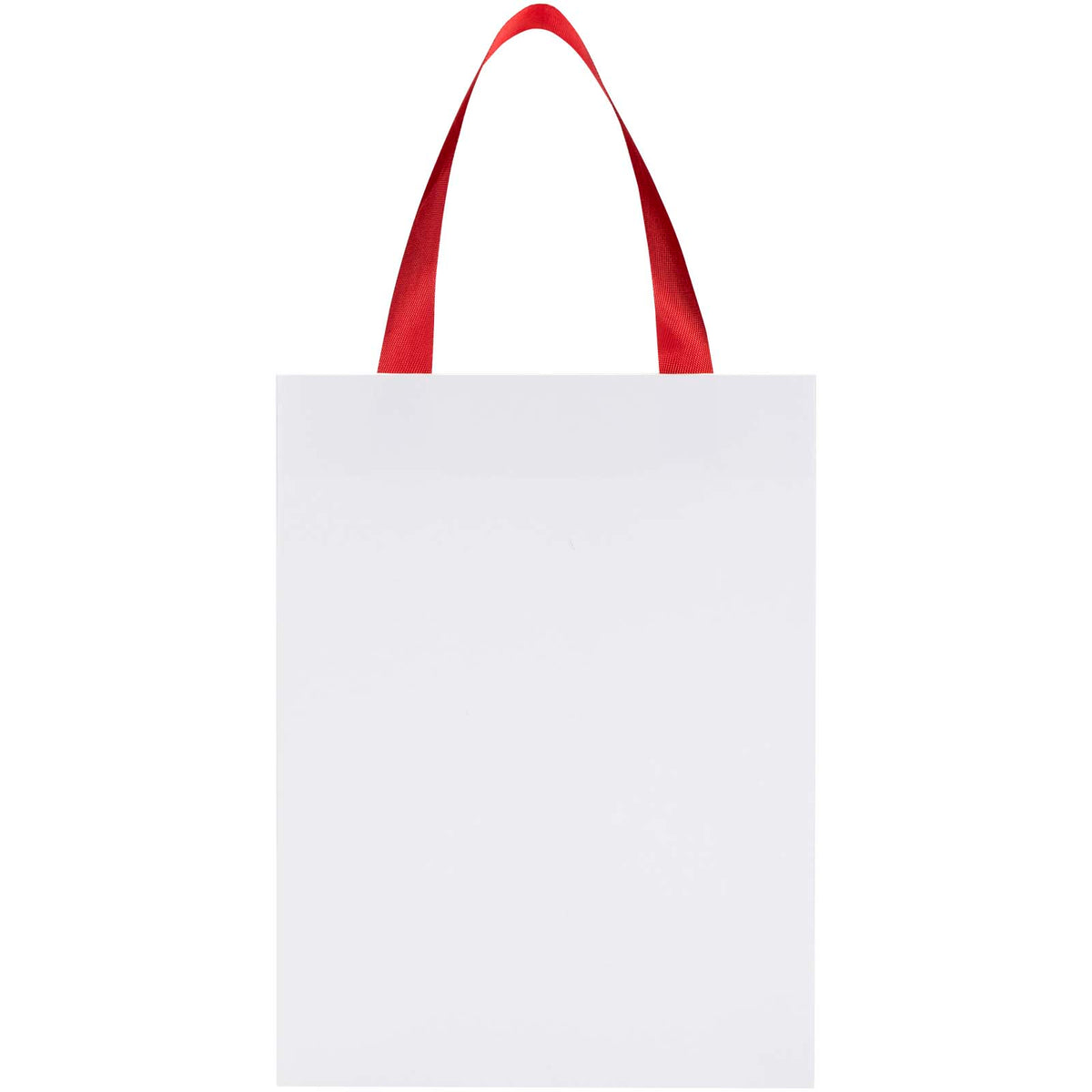 Smartfold Papiertüte, 210 g/m², mit Bandgriffen und Glanzlaminierung, 24 x 10 x 32 cm – Rot