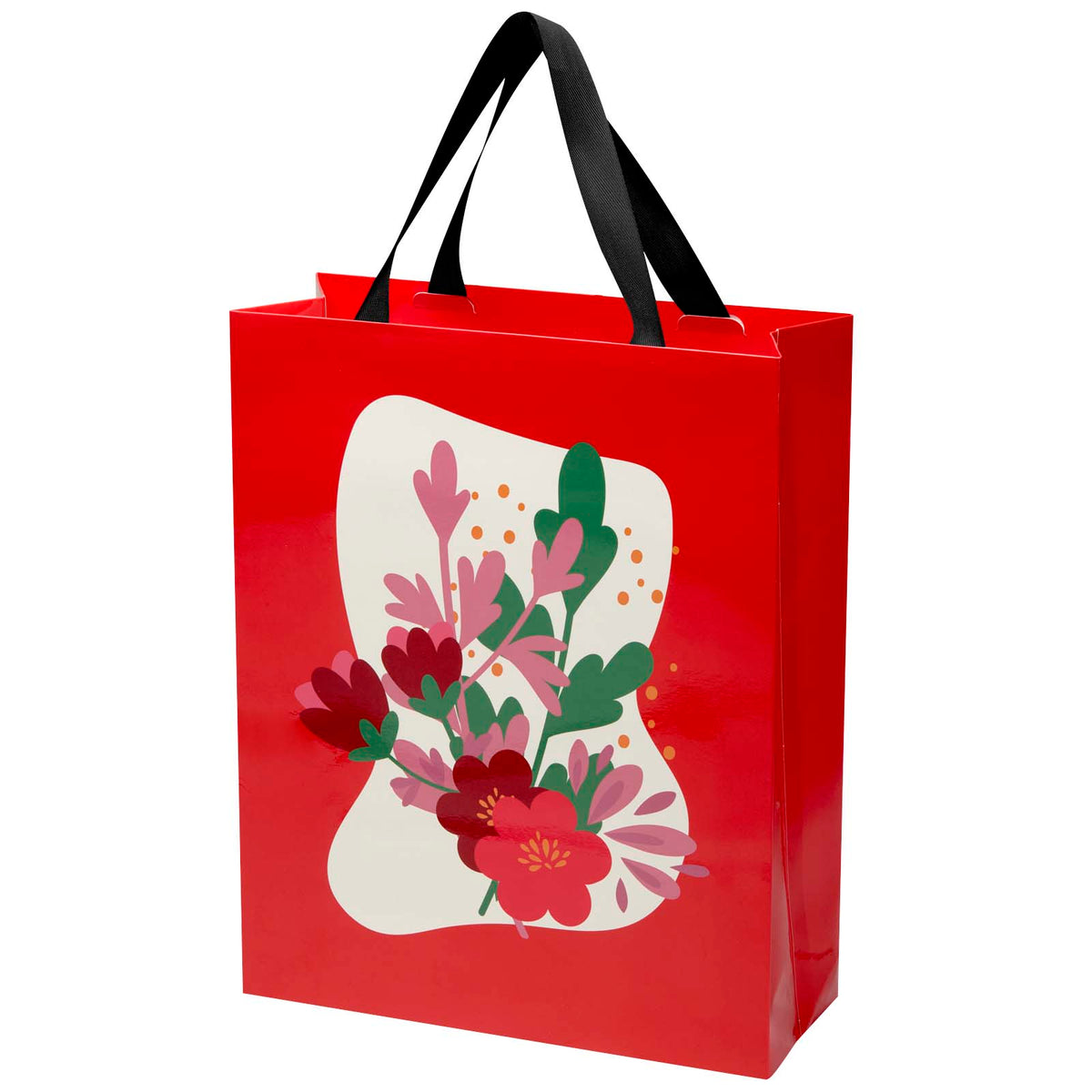 Smartfold Papiertüte, 210 g/m², mit Bandgriffen und matter Laminierung, 31 x 12 x 39 cm – Schwarz