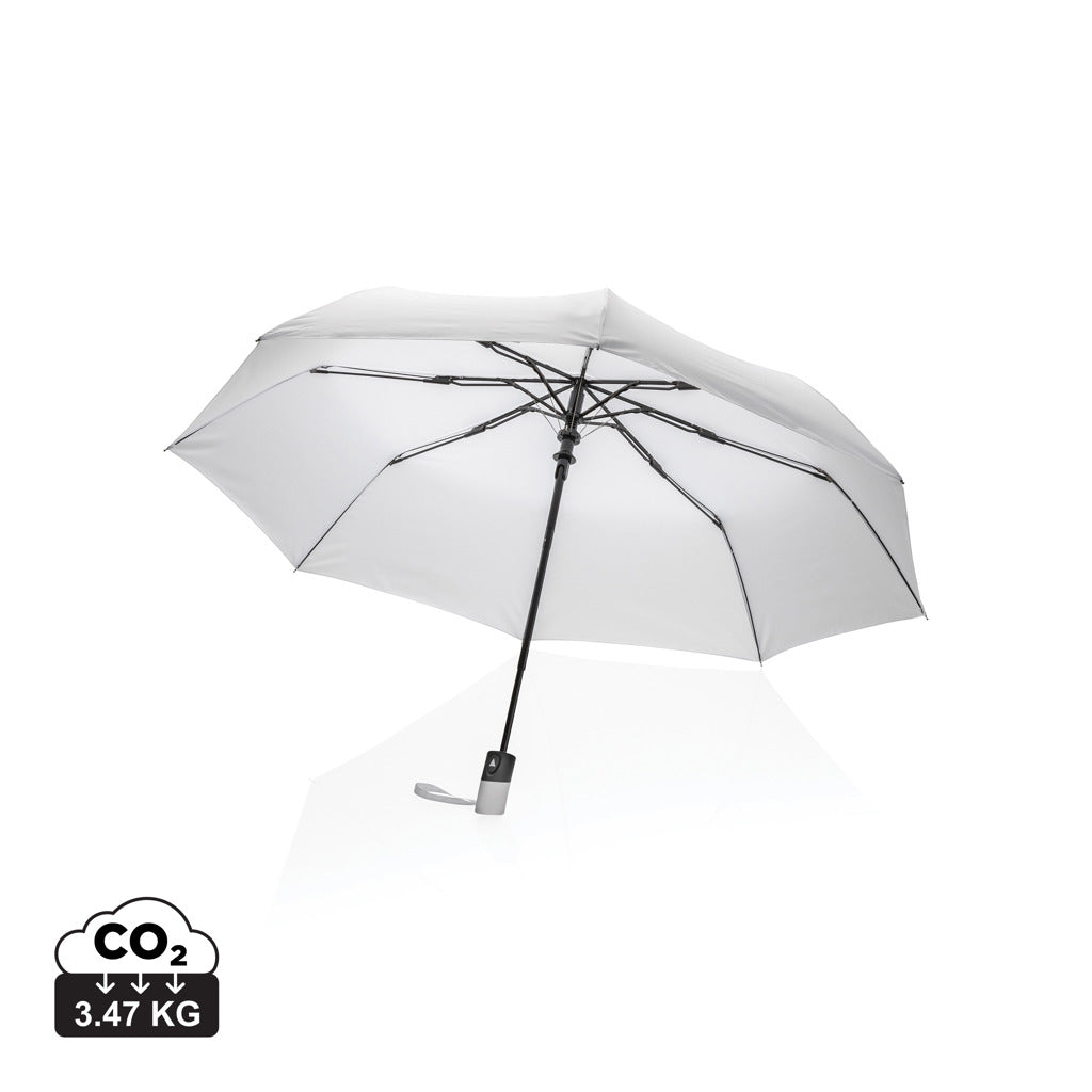 21" Impact AWARE™ RPET 190T Mini-Schirm automatic open – weiß