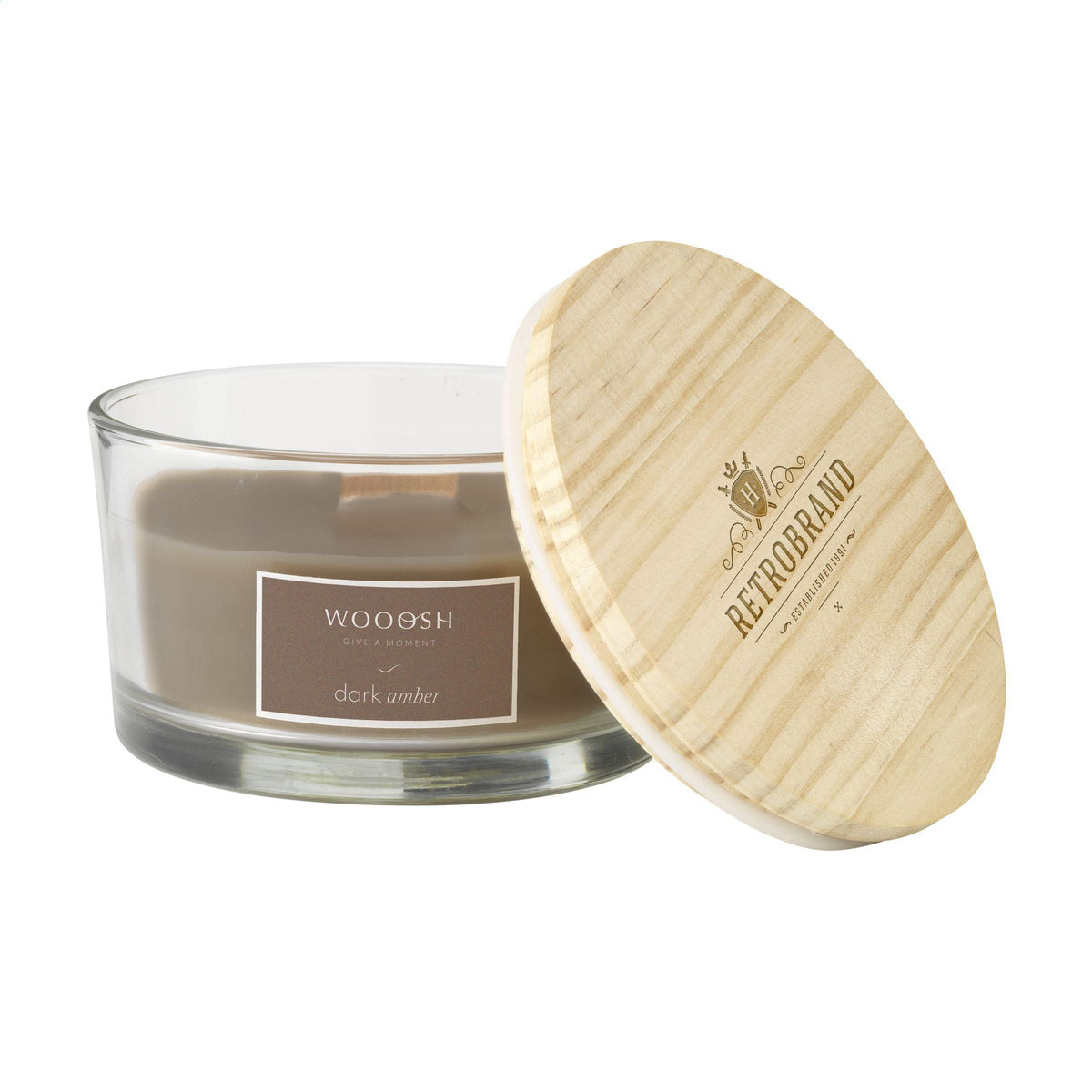 Flame Scented Candle Dark Amber Duftkerze