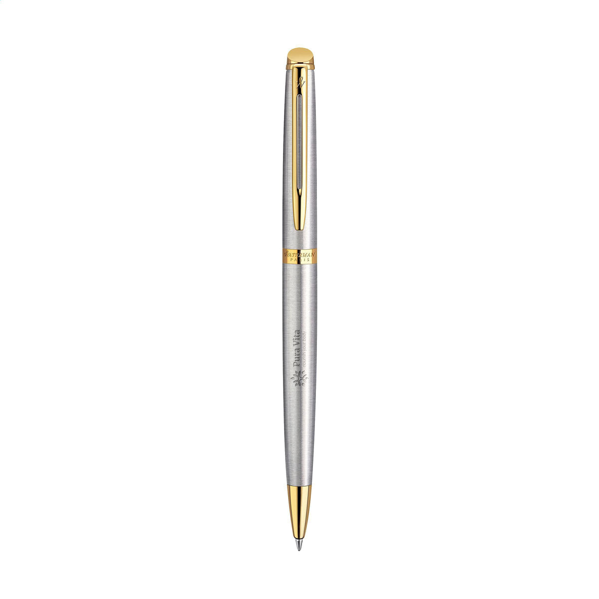 Waterman Hémisphère Kugelschreiber Silber blau