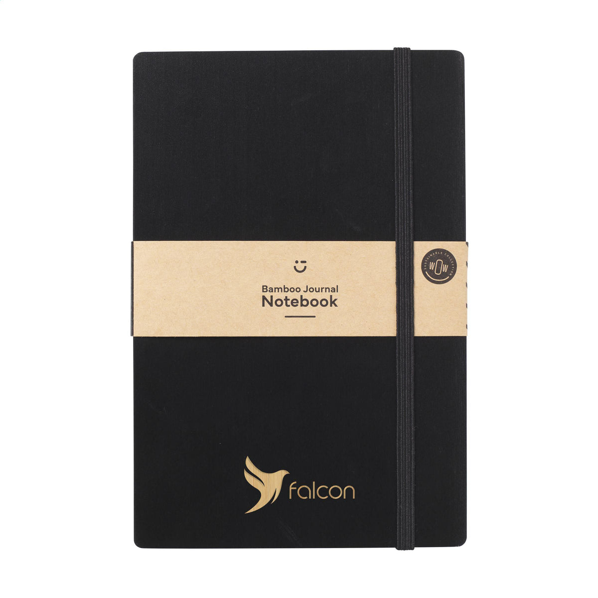 Bamboo Journal Naked Spine Notebook Black A5 Notizbuch
