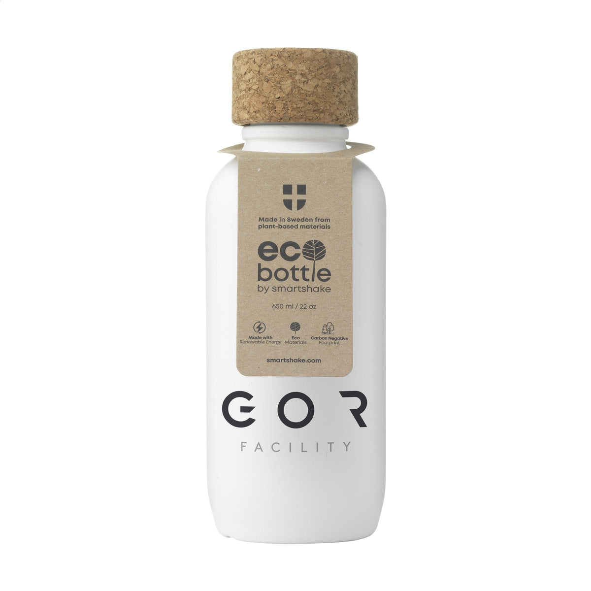 EcoBottle White 650 ml auf Planzenbasis Hergestellt in der EU
