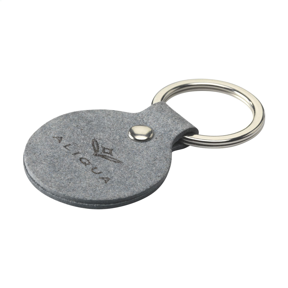 Denim Textile Keyring Round Schlüsselanhänger