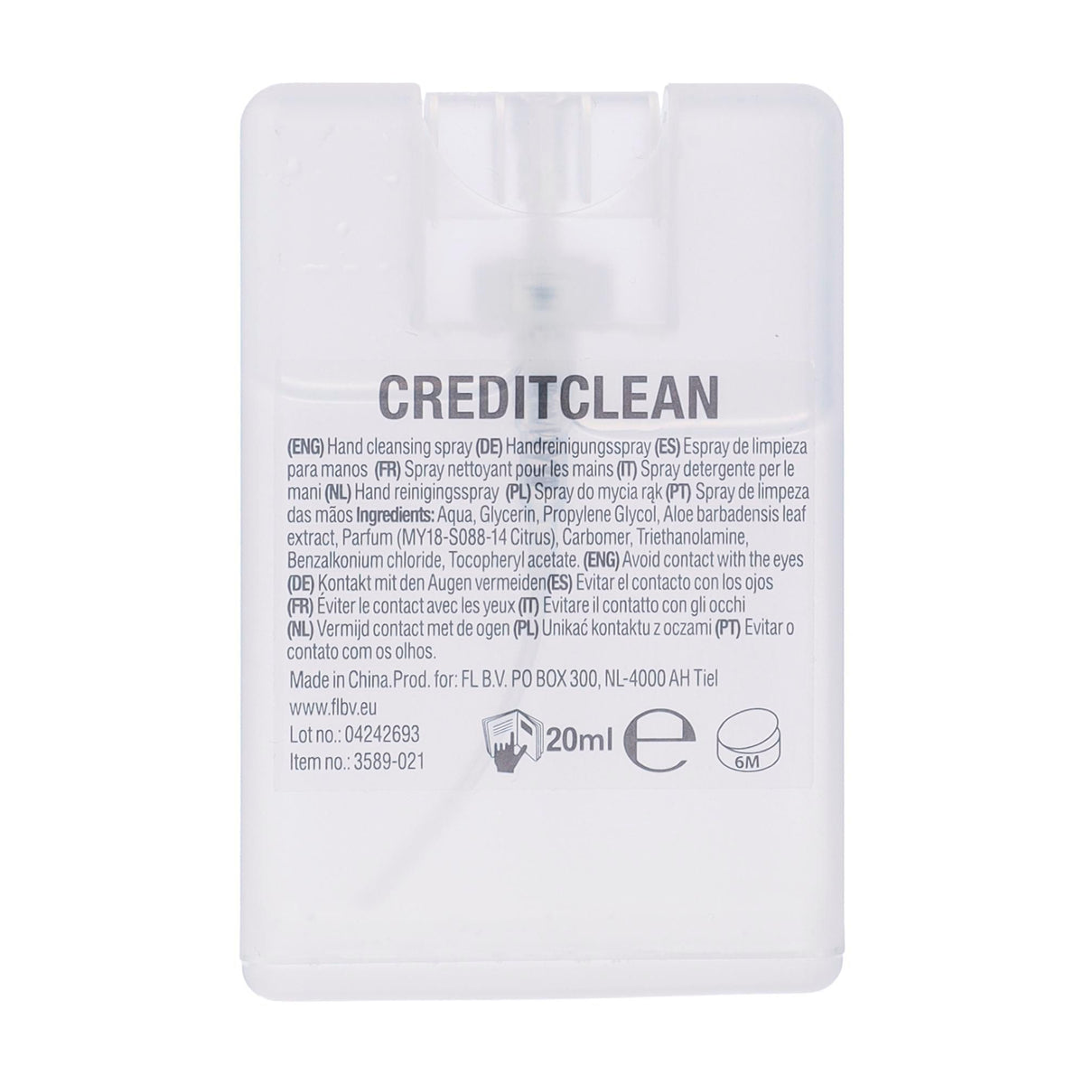 Handspray Creditclean, 20 ml, Ethanolfrei