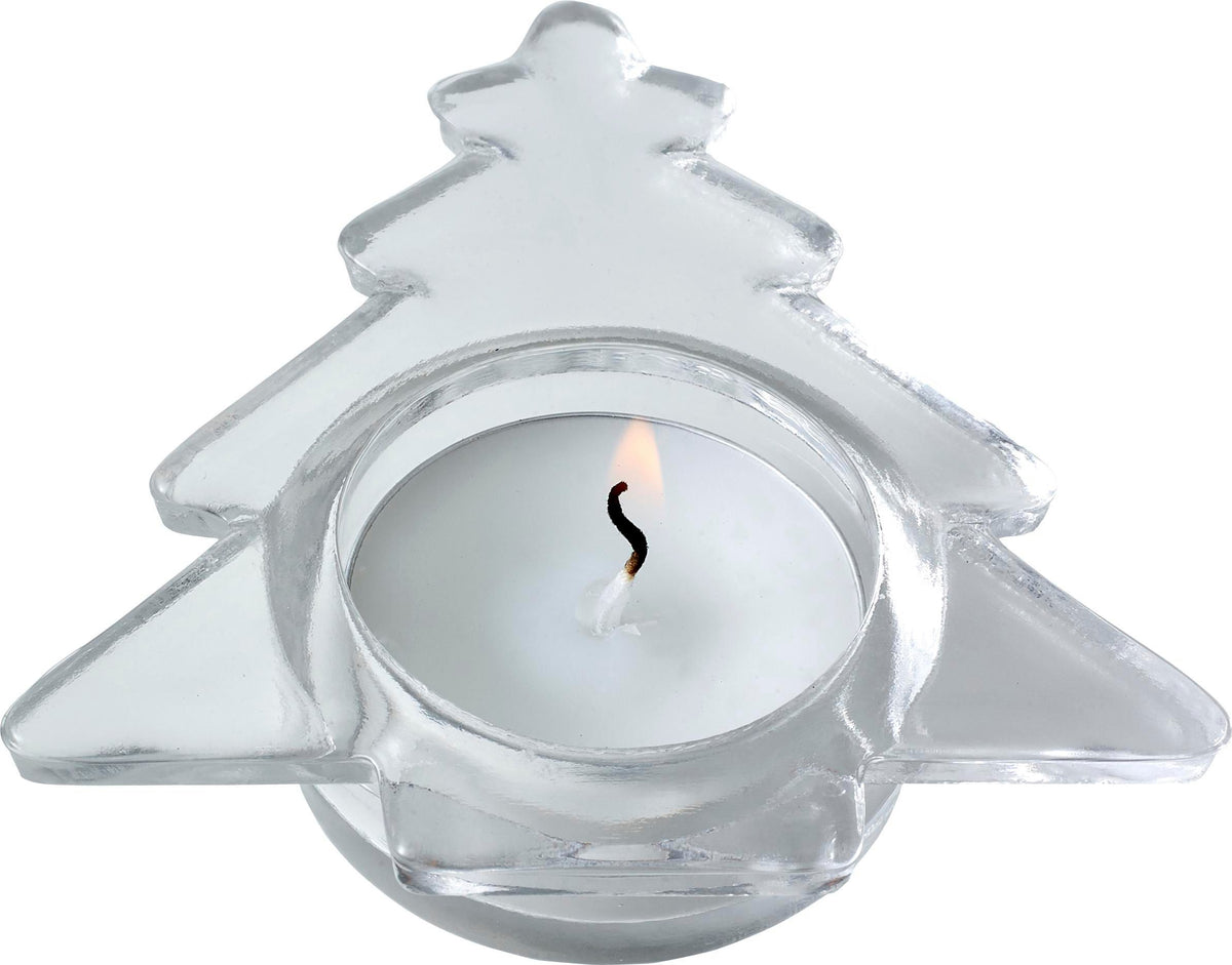 Teelichthalter Casey, Glas, Weihnachtsbaum