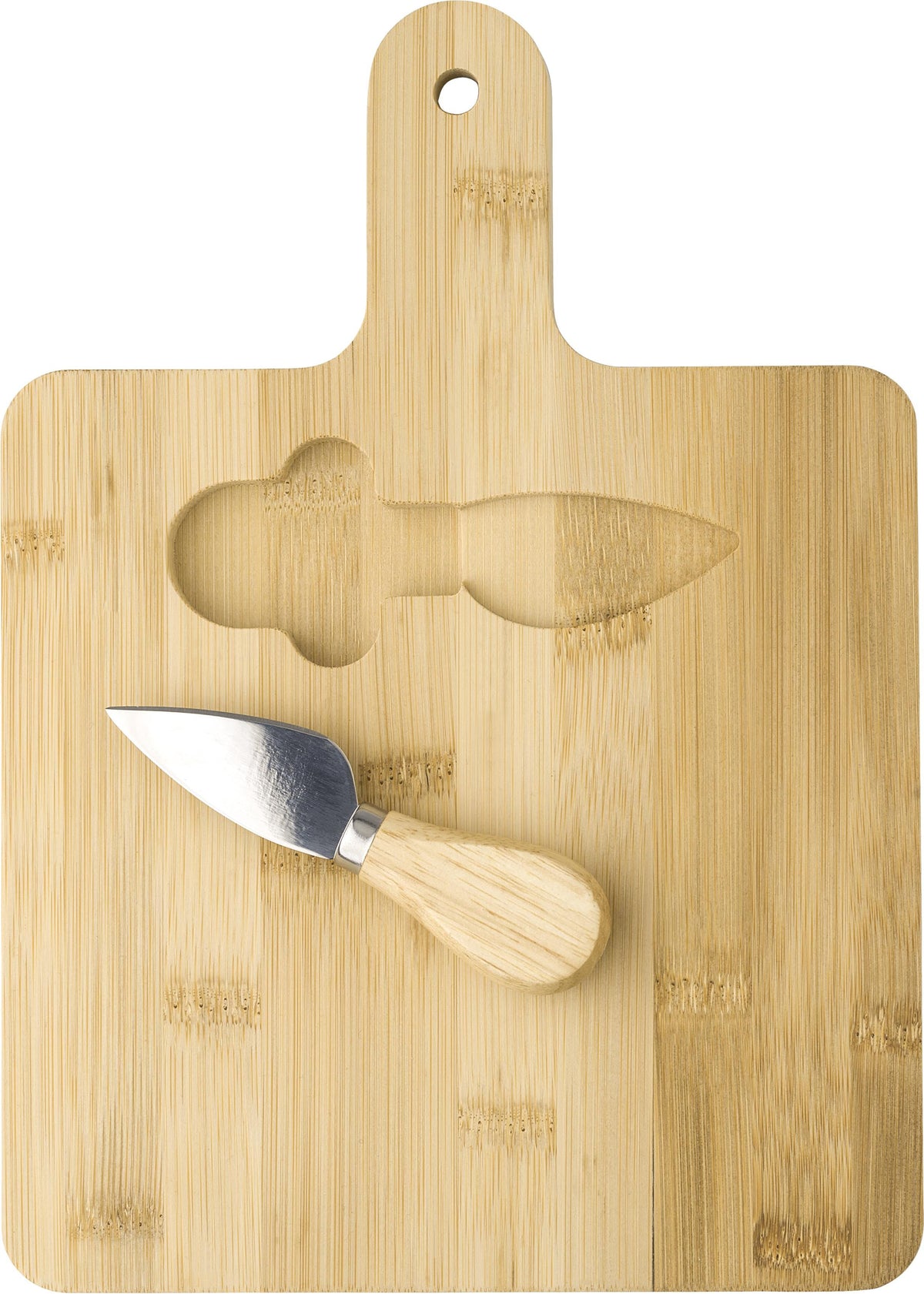 Käsebrett Jelena, Bambus, Mit Messer