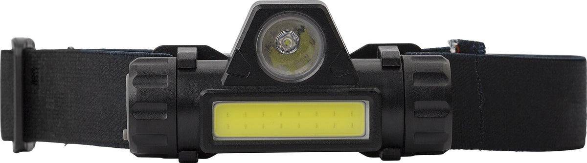 Stirnlampe Mina, Kunststoff, LED + COB, USB C aufladbar