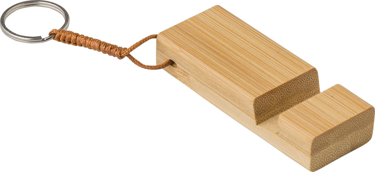 Schlüsselring Handyhalter Kian, Bambus