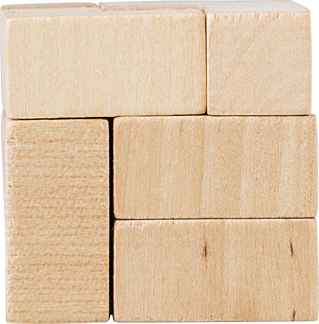 Puzzle Amber, Holz, Würfel