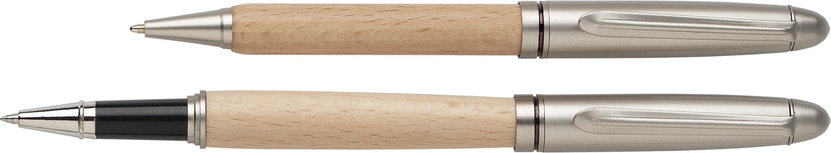 Schreibset Oliviero, Buchenholz, 2 teilig