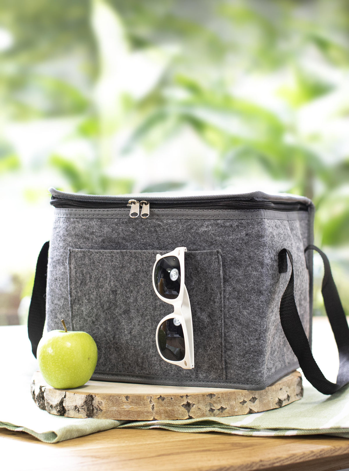 Kühltasche Mason, Filz, Aluminiumfolien Innenfutter
