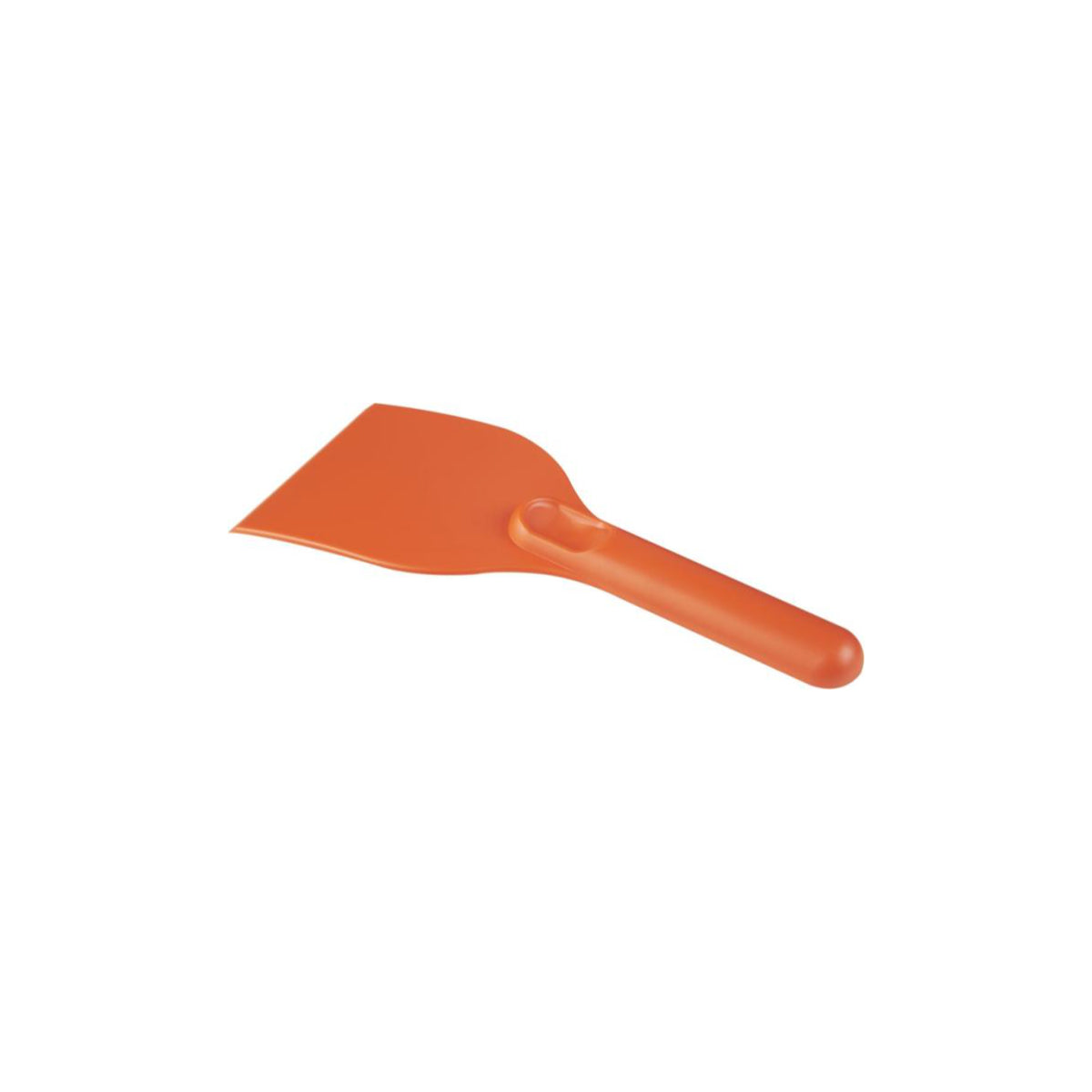 Eiskratzer aus recycelten Materialien praktisch für den Winter und nachhaltig. Auf der Vorderseite mit einem Logo veredlebar orange