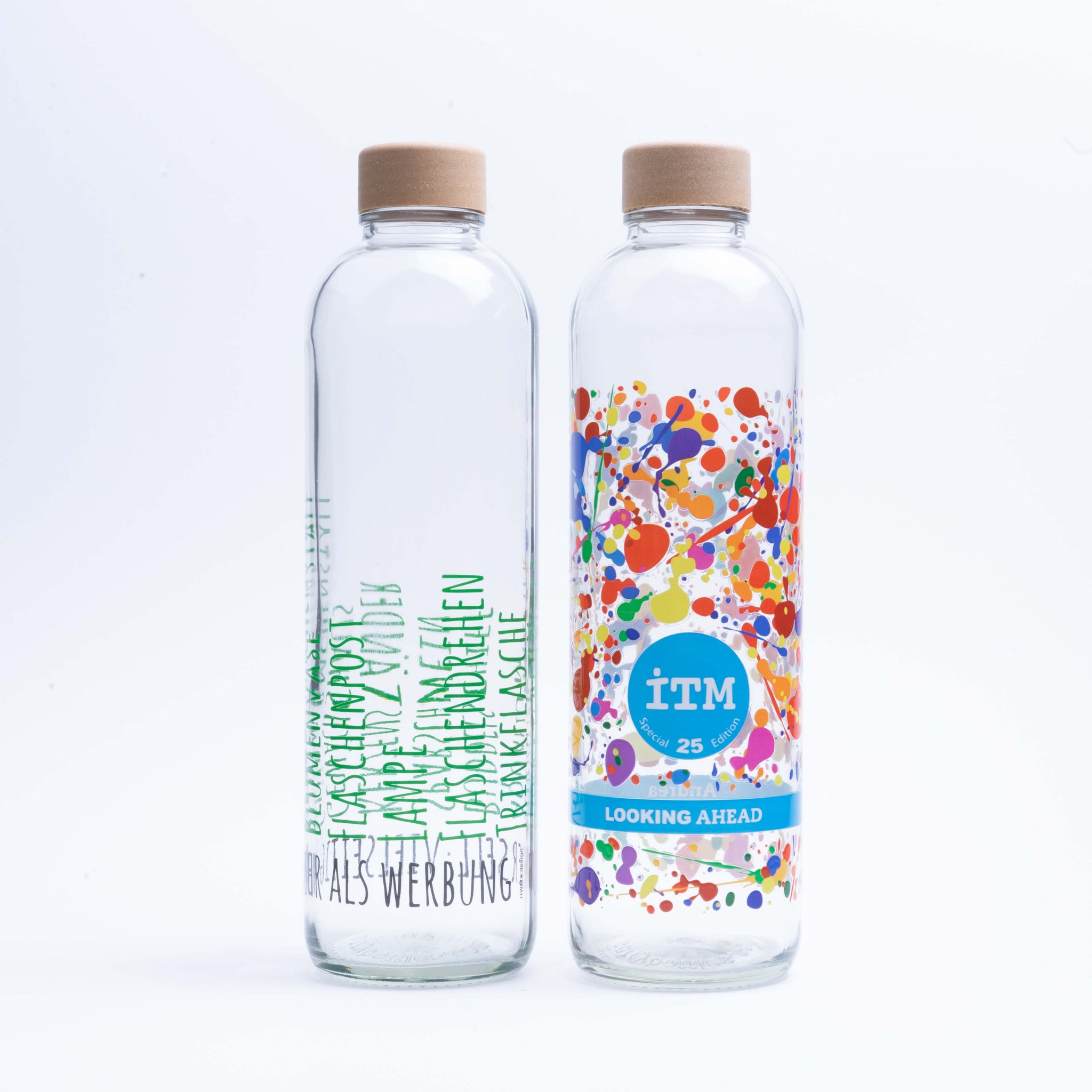 Glas Trinkflasche mit deinem Logo! – VANILLA & PEPPER