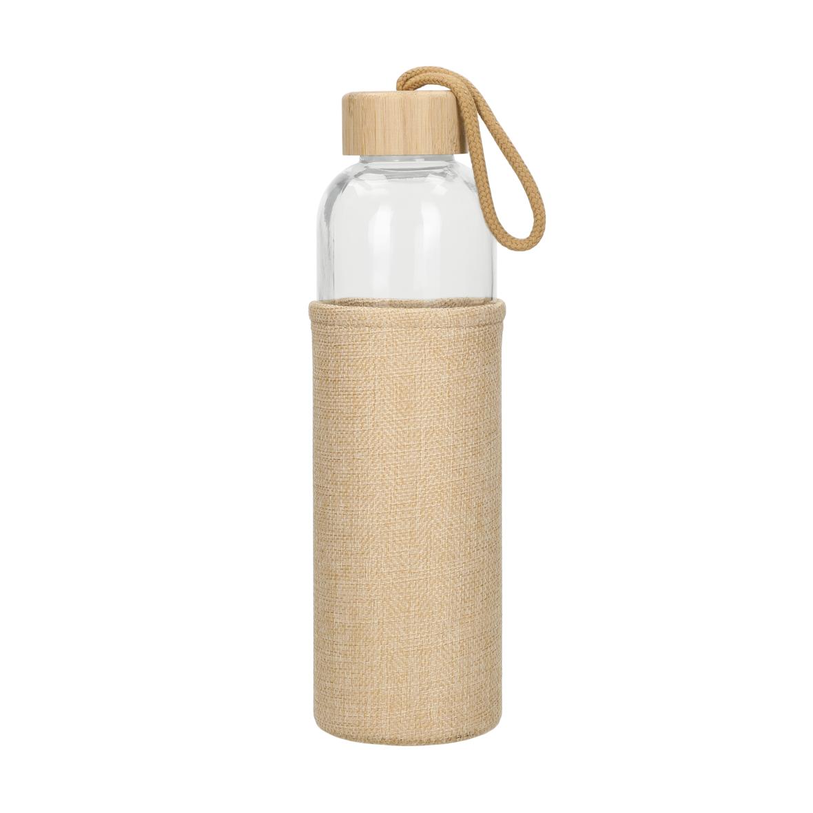 0,7L Glasflasche mit Hülle