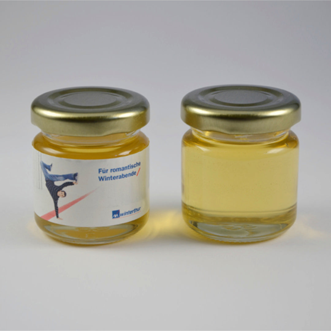 Blütenhonig im Glas bedrucken