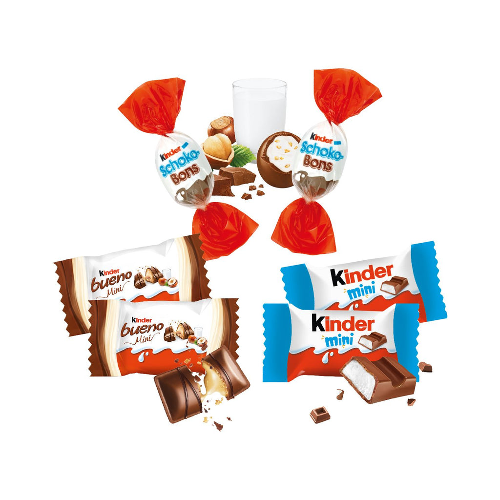 Kinder Schokoladen Mischung nachhaltig verpackt diese Weihnachten verschenken.