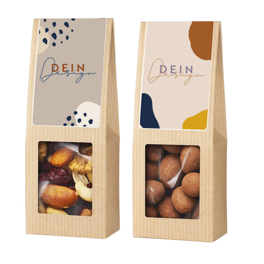 Nuss-Snacks in Faltschachtel