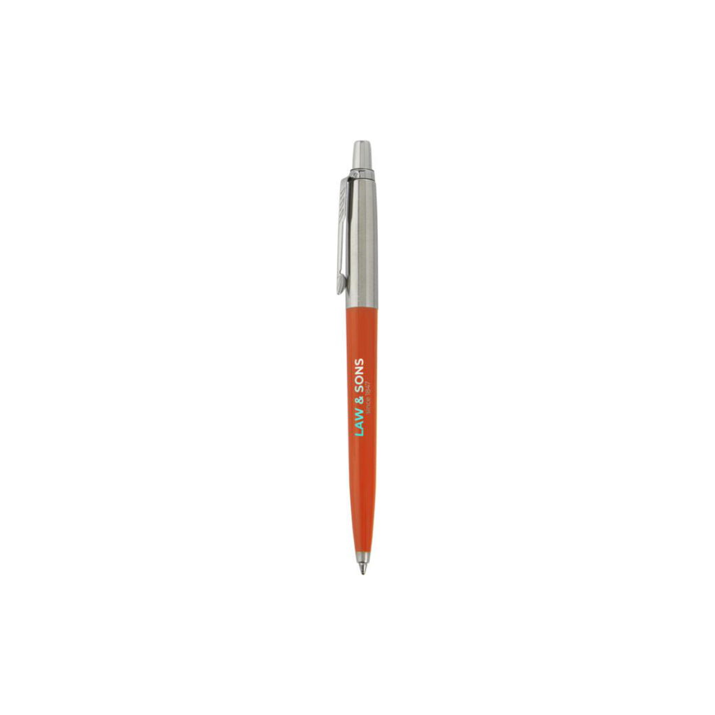 Edeler und nachhaltiger Kugelschreiber aus recyceltem Edelstahl jetzt mit deinem Logo bedrucken und deinen Kund:innen eine Freude bereiten.