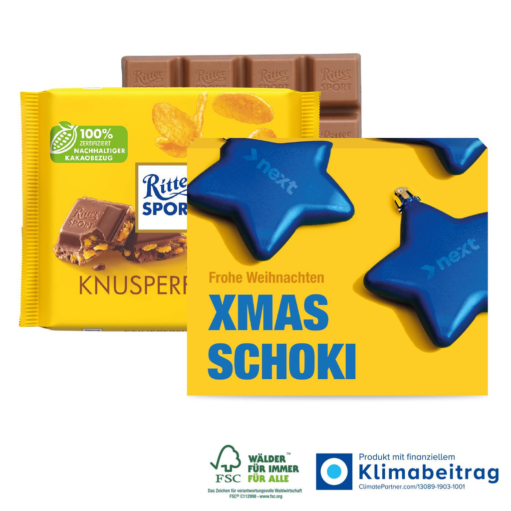 schokotafel von Ritter Sport mit deinem Design gestalten und Freude verschenken.