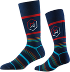 Socken in blau gestreift