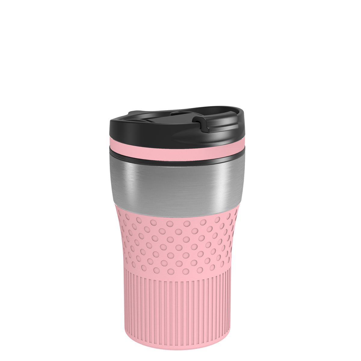 Becher: silber, Ring: hellmagenta, Hülle: hellmagenta