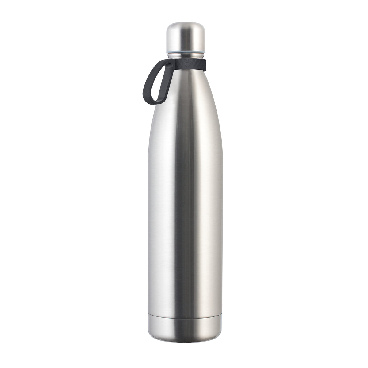 Flasche: silber, Ring: dunkelgrau