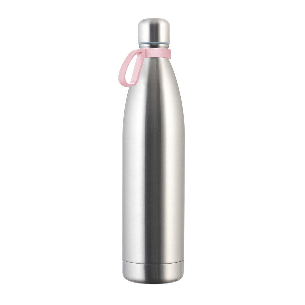 Flasche: silber, Ring: hellmagenta