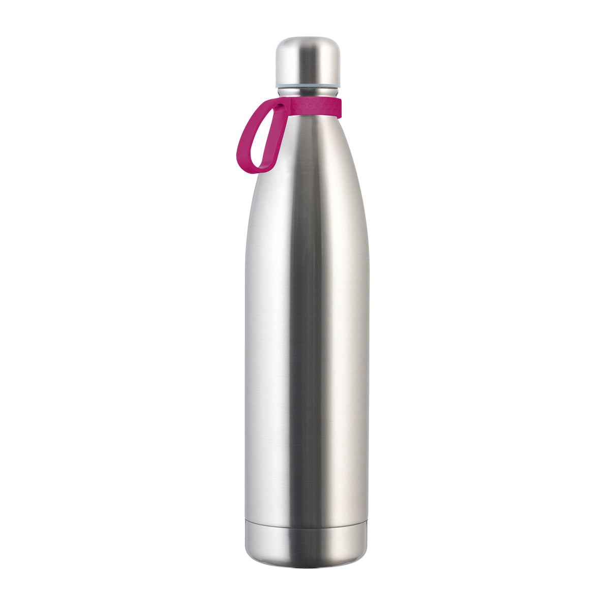 Flasche: silber, Ring: magenta