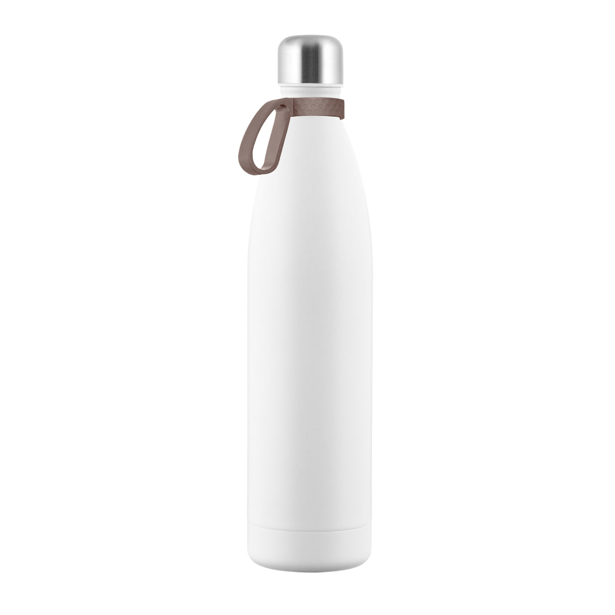 Flasche: weiß, Ring: braun