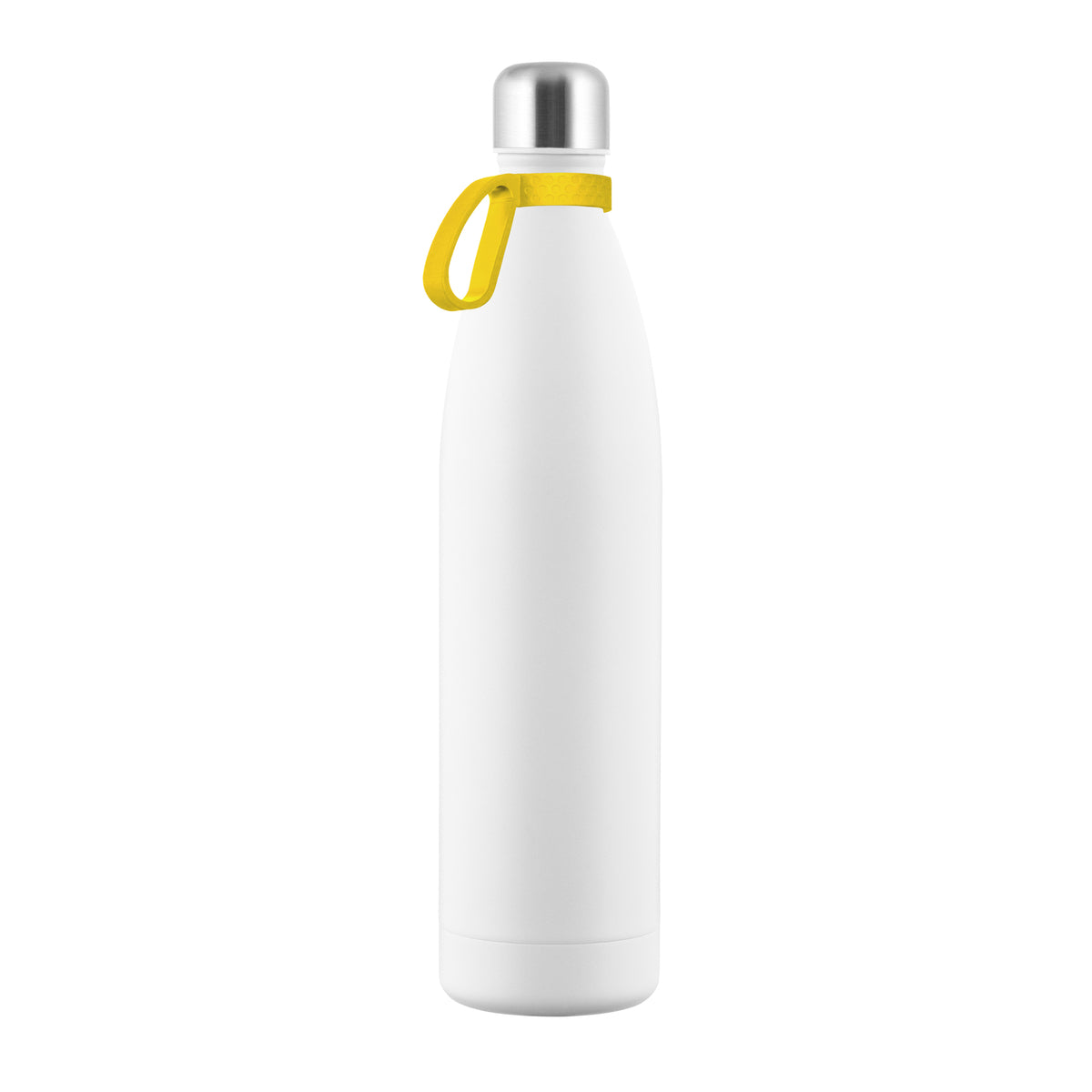 Flasche: weiß, Ring: gelb