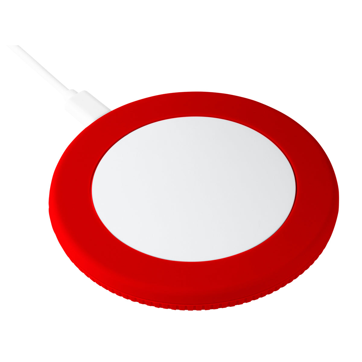 Ladegerät: weiß, Ring: rot