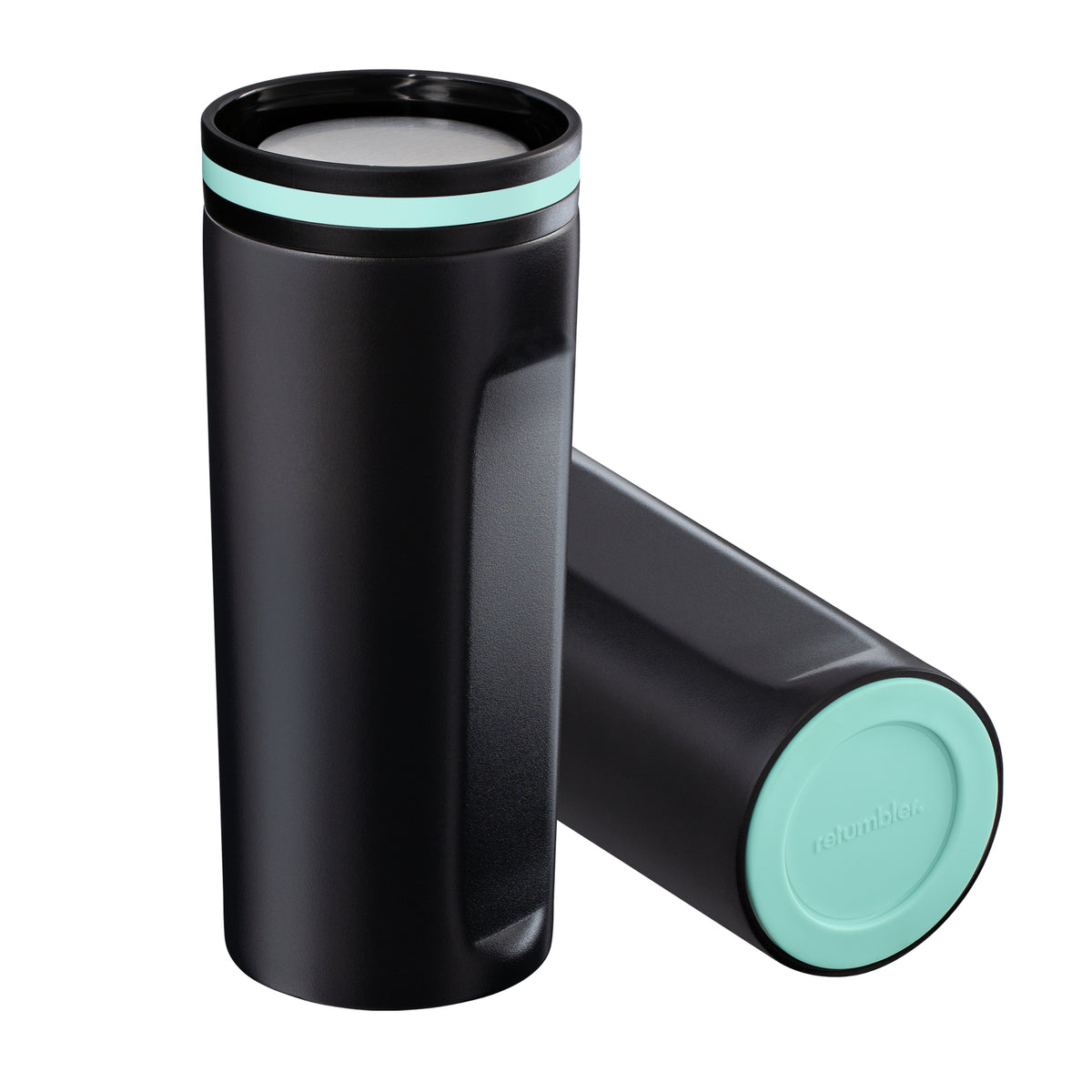 Becher: schwarz, Ring: mint, Boden: mint