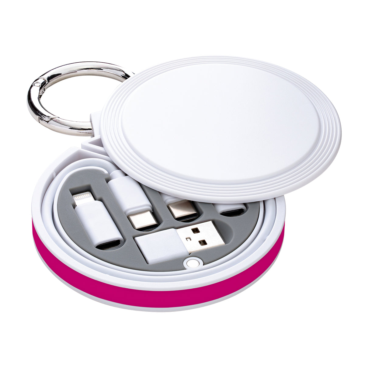Korpus: weiß, Ring: magenta