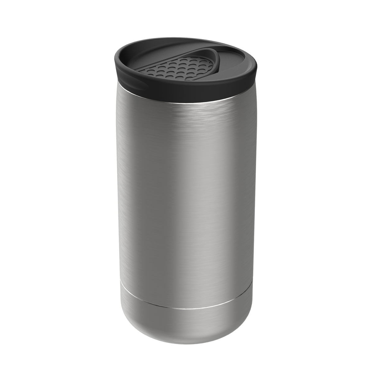 Becher: silber, Deckel: schwarz