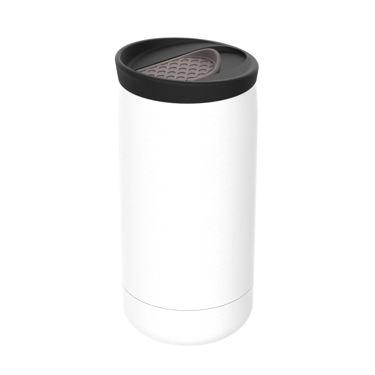Becher: weiß, Deckel: braun