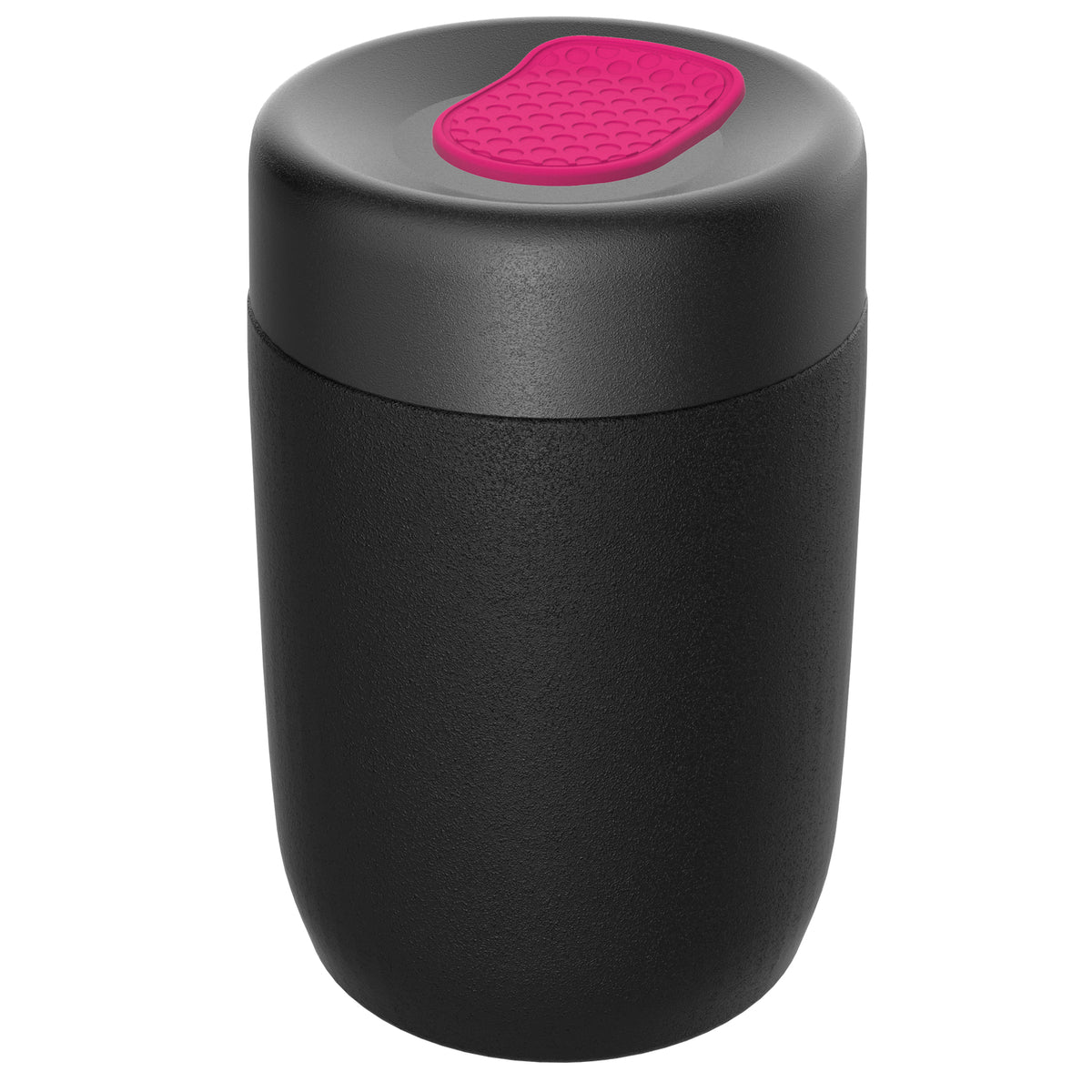 pot: schwarz, Deckel: magenta