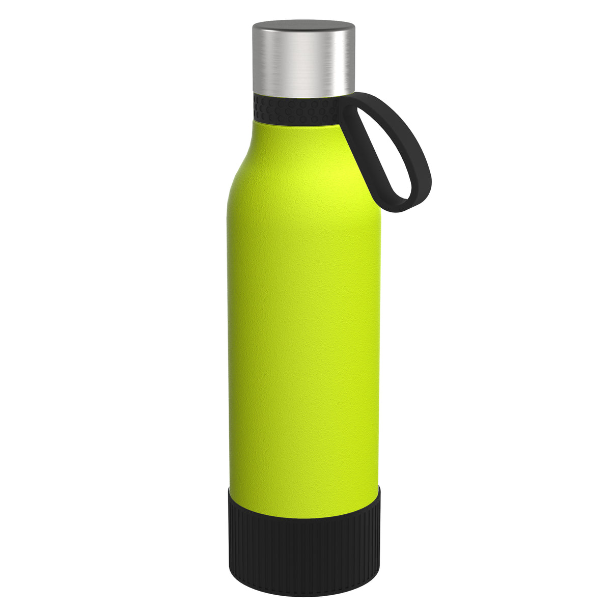 Flasche: grün, Ring: schwarz, Hülle: schwarz