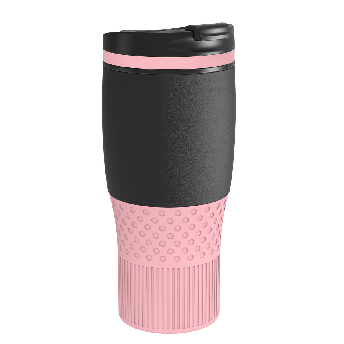 Becher: schwarz, Ring: hellmagenta, Hülle: hellmagenta