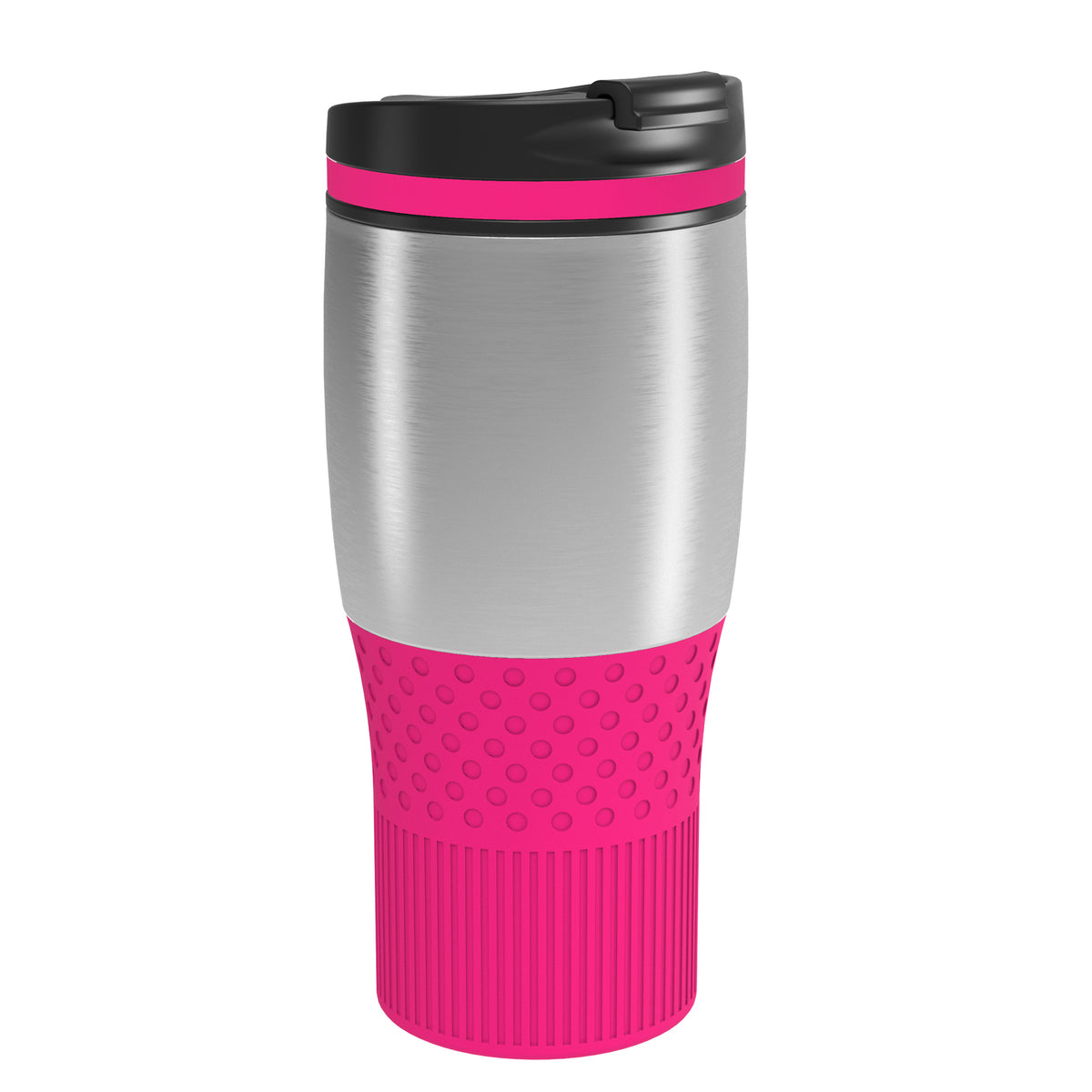 Becher: silber, Ring: magenta, Hülle: magenta