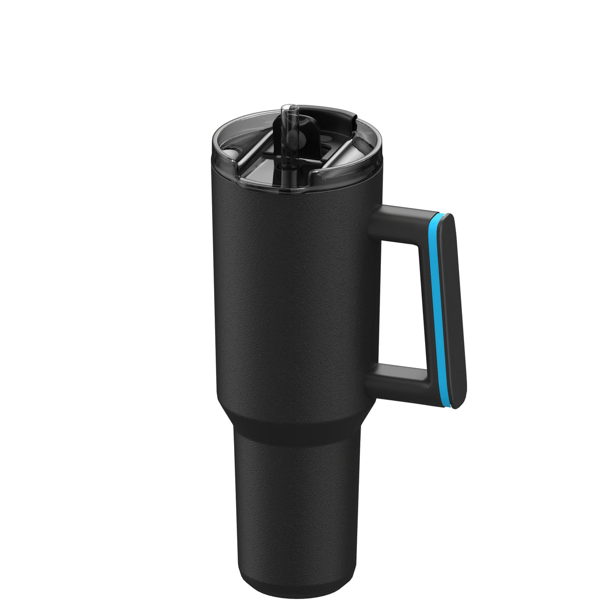 Becher: schwarz, Ring: cyan