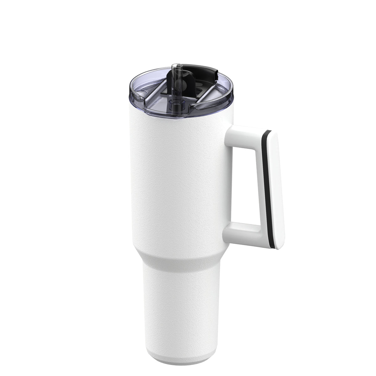Becher: weiß, Ring: schwarz