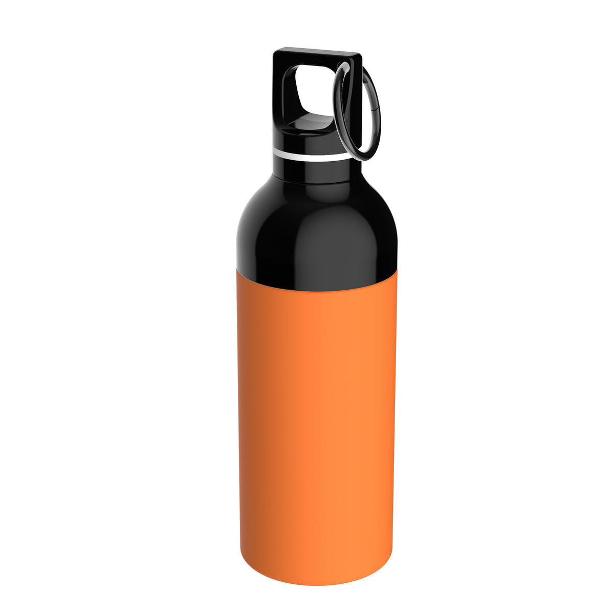Flasche: orange, Ring: weiß