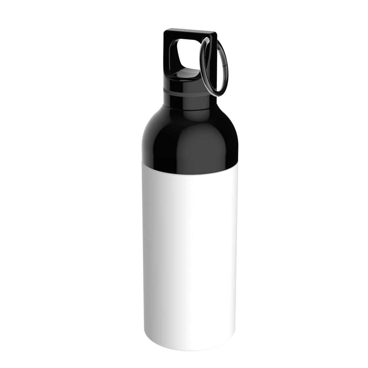 Flasche: weiß, Ring: dunkelgrau