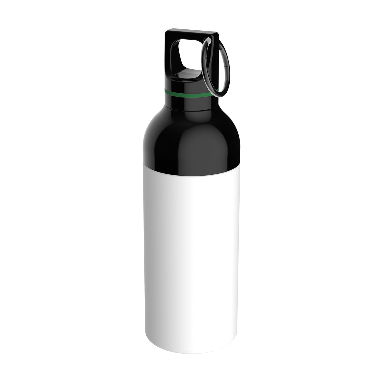 Flasche: weiß, Ring: grün