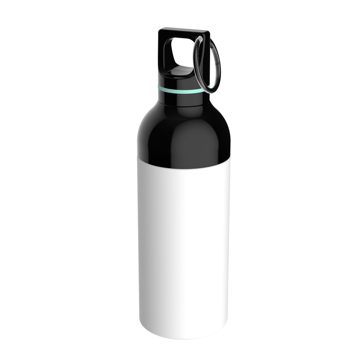 Flasche: weiß, Ring: mint