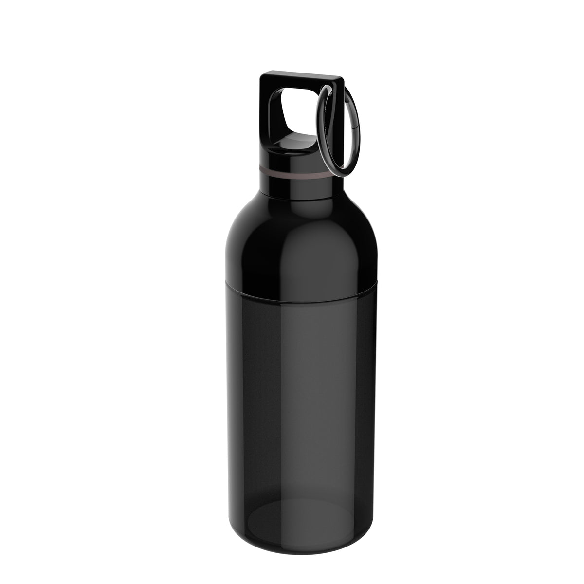 Flasche: schwarz, Ring: braun