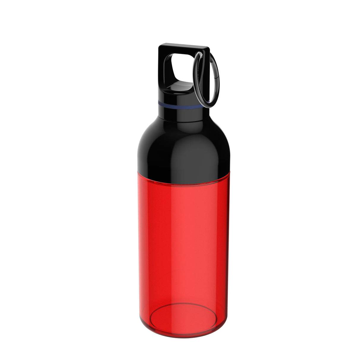 Flasche: rot, Ring: dunkelblau