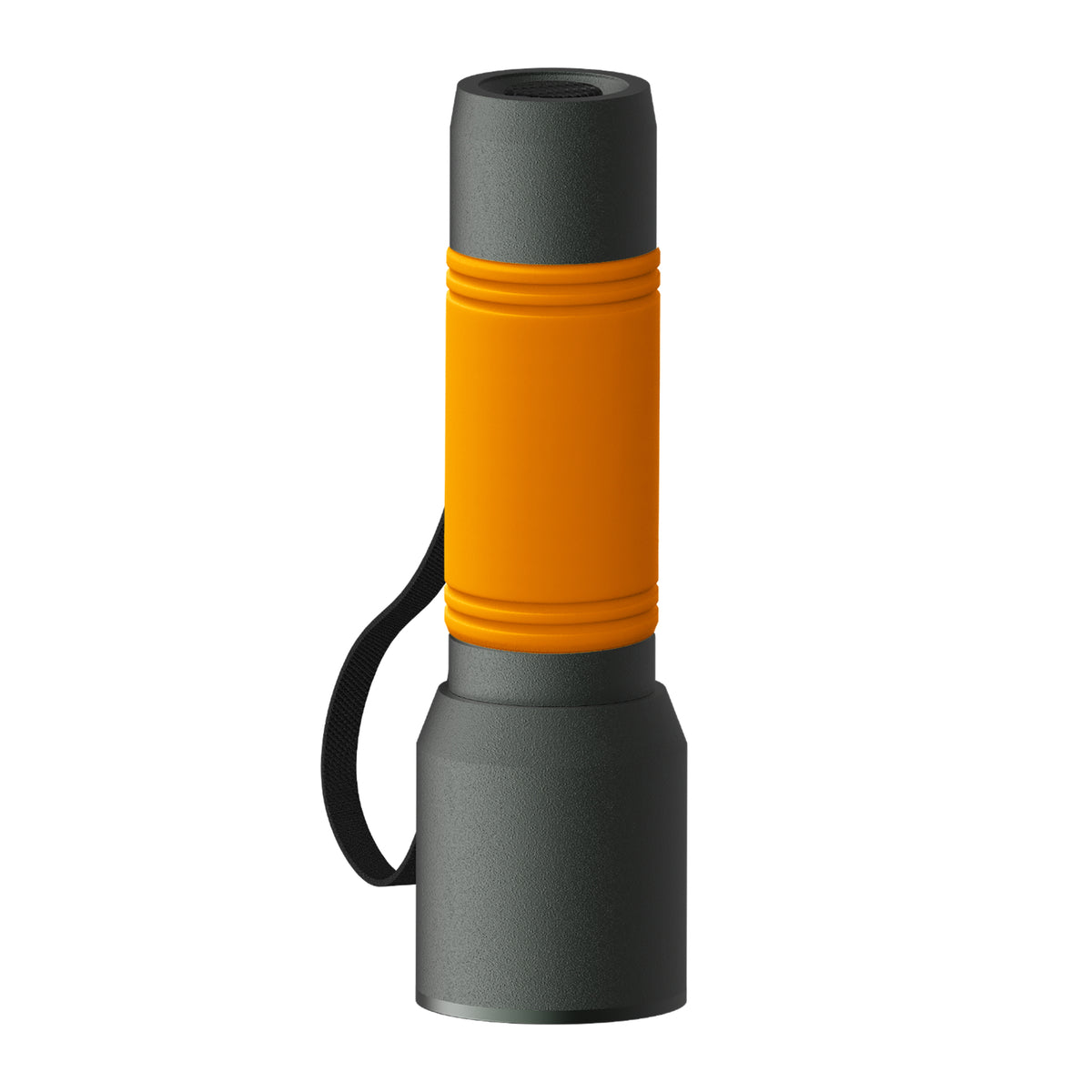 Taschenlampe: grau, Hülle: orange