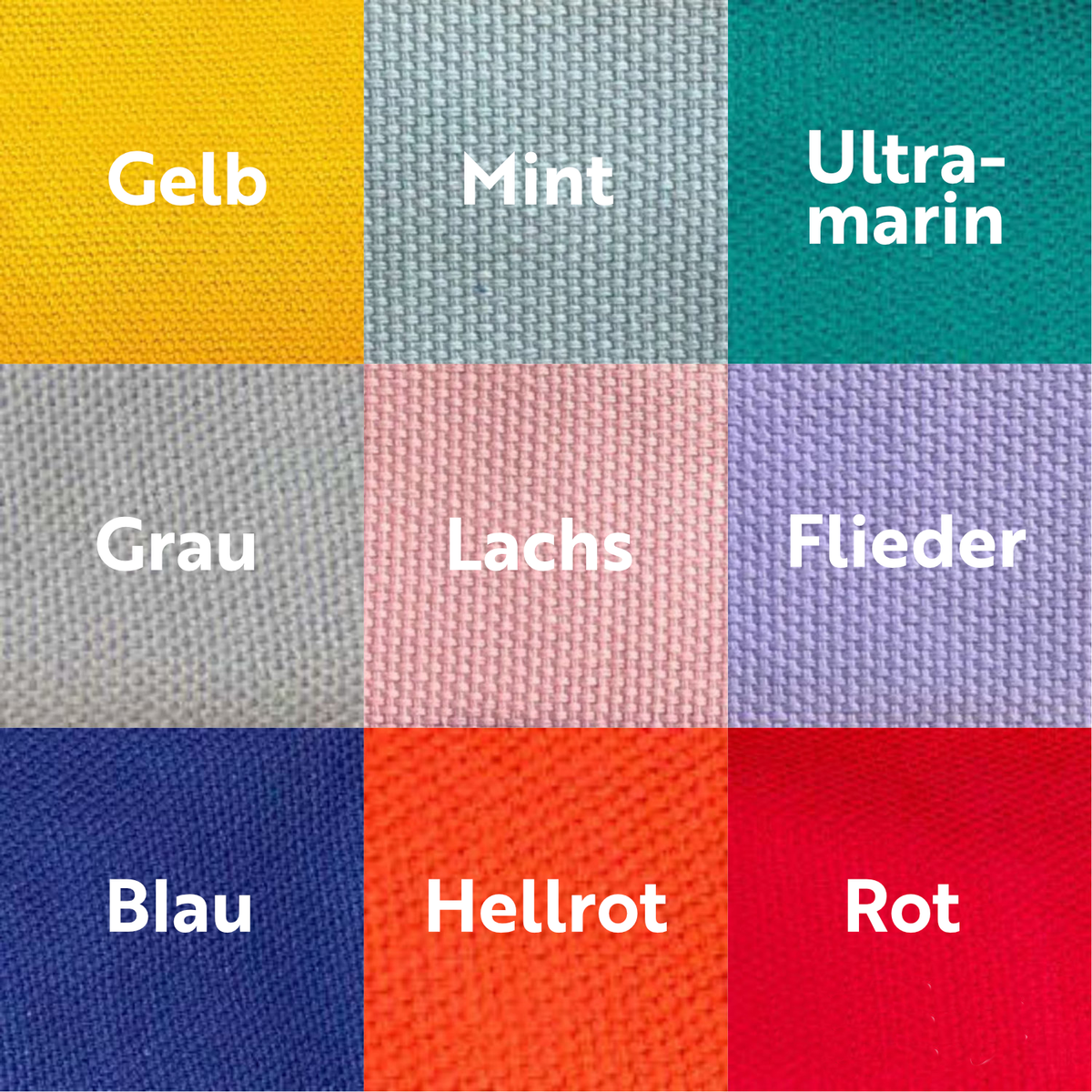 Farbauswahl der Snackbeutel
